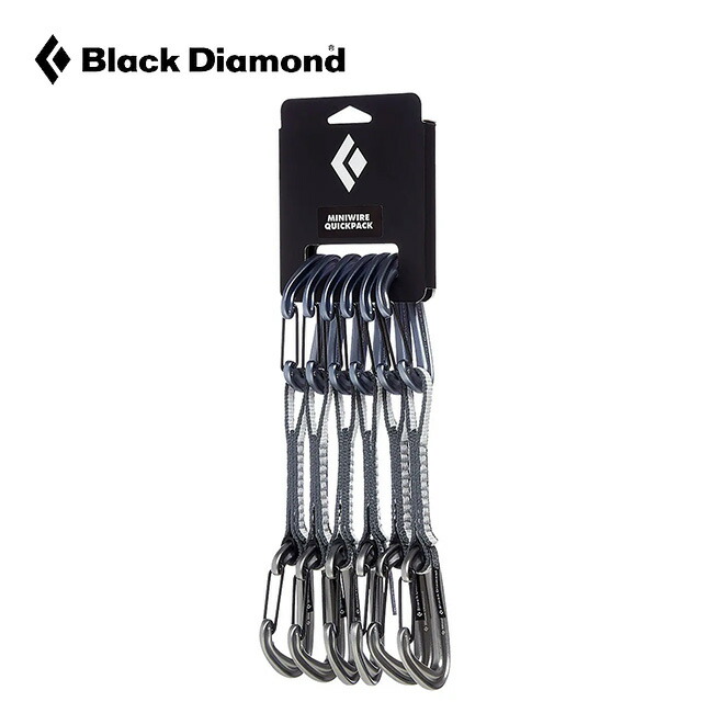黒いこと金剛石 ミニ針金 クイック容器に並べる Black Diamond Mini Wire Quick Pack BD10430 カラビナ ドッグボーン クライミング 安全性のあるとり備える 難民キャンプ アウトドア