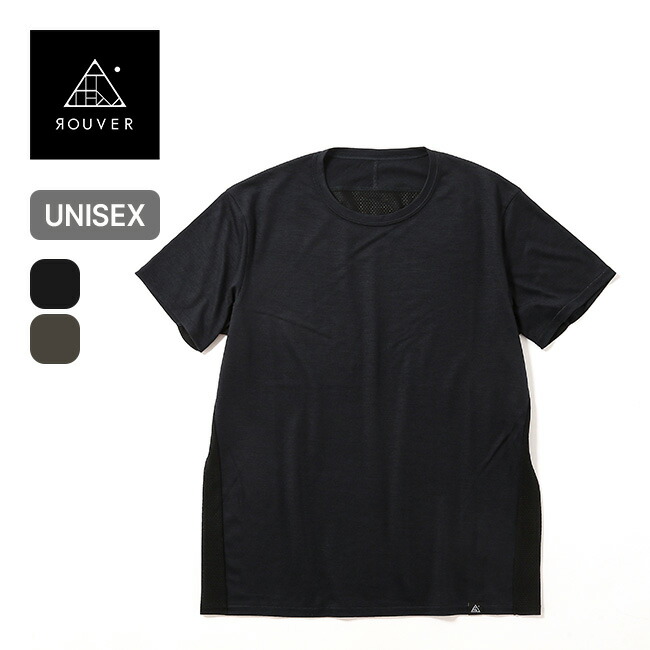 ルーバー ドライウールT ROUVER Dry Wool tee メンズ レディース ユニセックス RVH-AXPO02 半袖 トップス Tシャツ ベースレーヤー キャンプ アウトドア