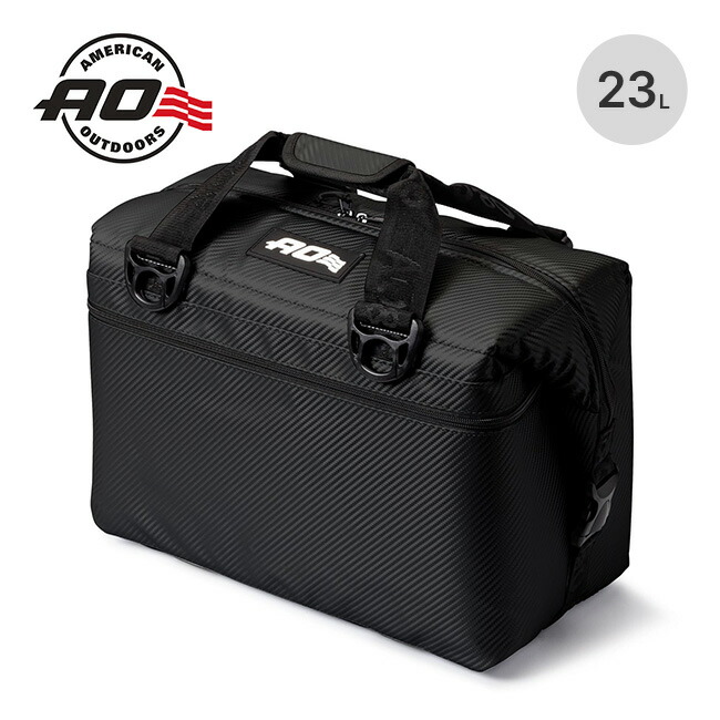 エーオークーラーズ 24パック カーボン ソフトクーラー AO Coolers Carbon Soft Cooler AOCR24BK クーラーボックス クーラーバッグ 保冷 トラベル 旅行 キャンプ アウトドア