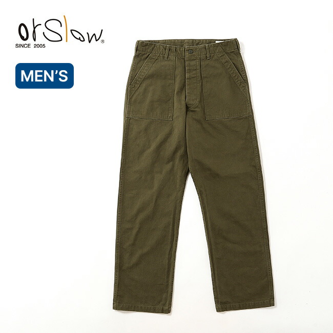 オアスロウ ヘリンボーン ヴィンテージフィットファティーグパンツ メンズ orslow 03-V5002-76 ボトムス ズボン 長ズボン おしゃれ キャンプ アウトドアウェア