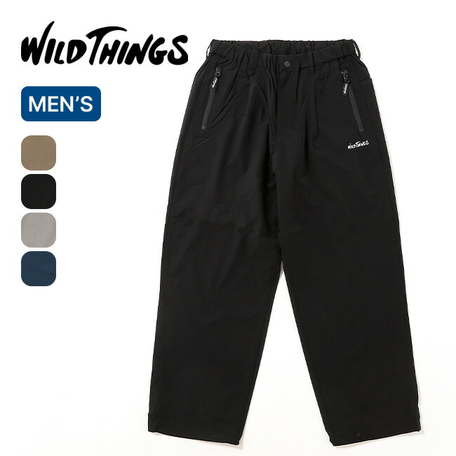 ワイルドシングス イラスティックナイロンラックスパンツ WILD THINGS ELASTIC NYLON LAX PANTS メンズ WT26036AD 伸ばすこと ボトムス ロングズボン下 長ズボン 難民キャンプ アウトドア