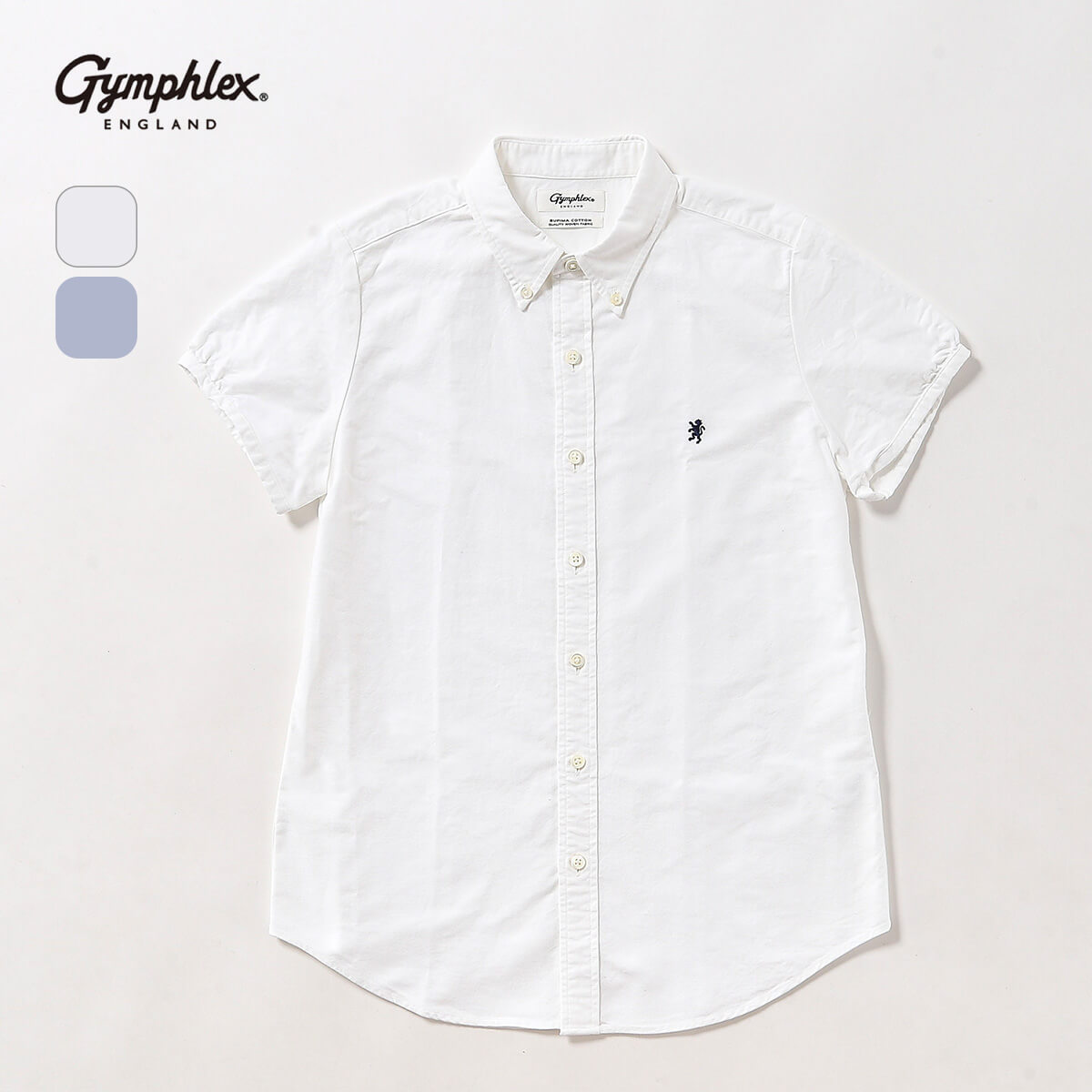 ジムフレックス フレンチスリーブシャツ オックスフォード【ウィメンズ】 Gymphlex FRENCH SLEEVE SHIRT レディース #GY-B0242 SOX  半袖 トップス ショートスリーブ カジュアル おしゃれ キャンプ アウトドア