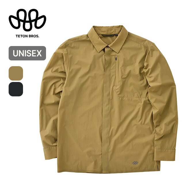 ティートンブロス スウィートウォーターシャツ ユニセックス Teton Bros. Sweetwater Shirt メンズ レディース ウィメンズ TB261-35M トップス ウィンドシェル ランニング クライミング 登山 ジム 撥水 防風 おしゃれ キャンプ アウトドア