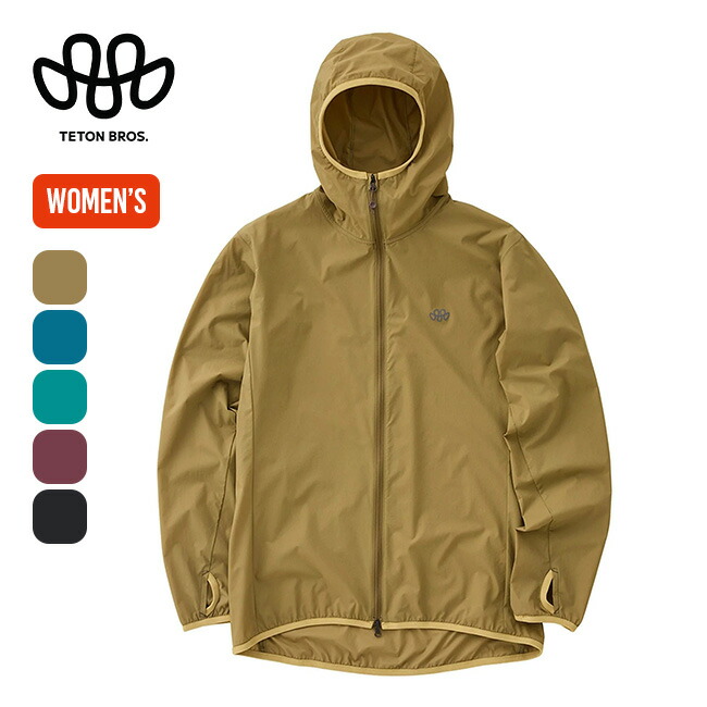 ティートンブロス ウィンドリバーフーディ【ウィメンズ】 Teton Bros. Wind River Hoody レディース TB261-19W アウター ウィンドシェル ウィンドブレーカー ランニング クライミング 登山 ジム 撥水 防風 おしゃれ キャンプ アウトドア