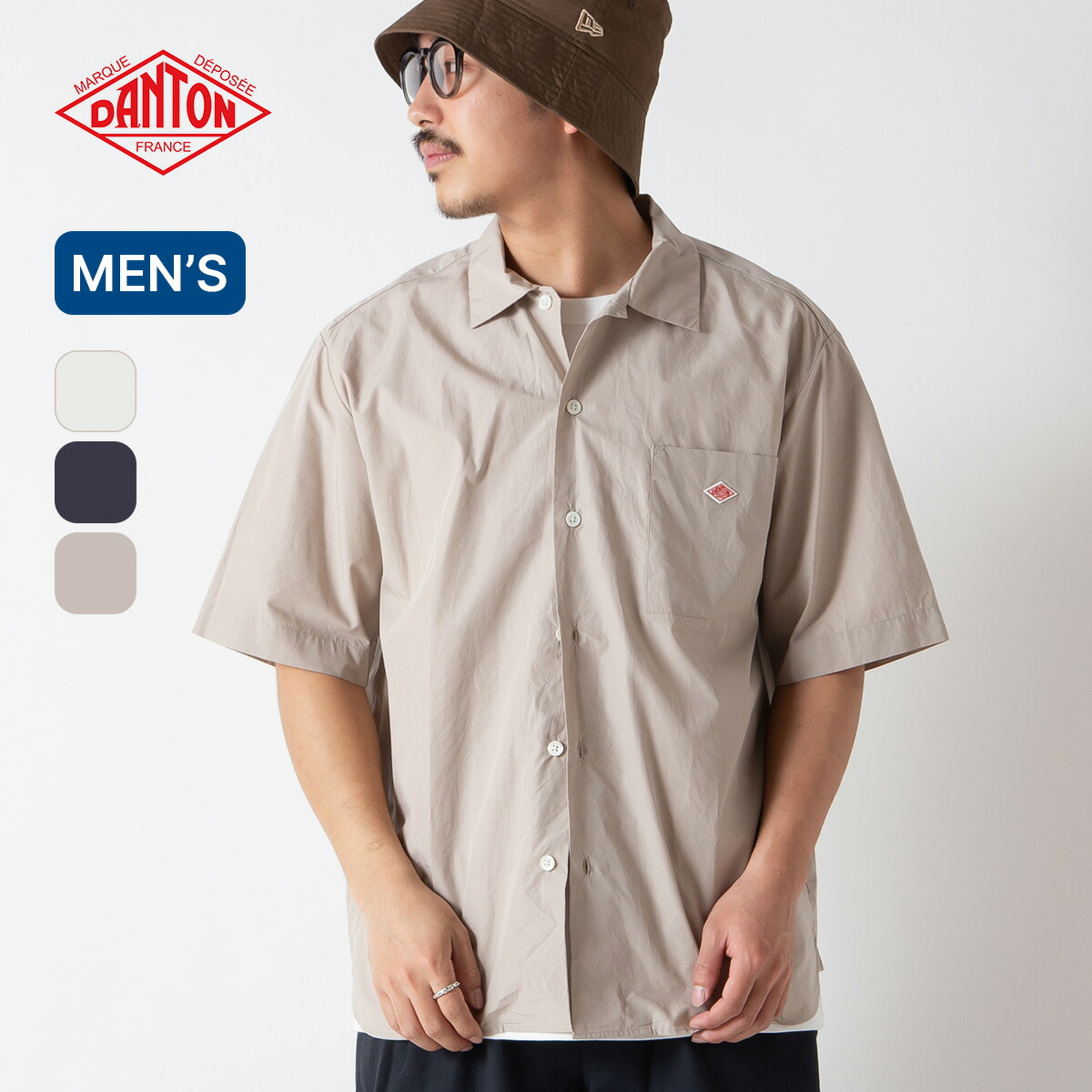 【正規取扱店】 ダントン ワークシャツS/S DANTON WORK SHIRT S/S メンズ #DT-B0049 CPL 半袖シャツ トップス ショートスリーブ ワークシャツ コットン 無地 襟付き カジュアル シンプル おしゃれ キャンプ アウトドア｜サンデーマウンテン Select Deals