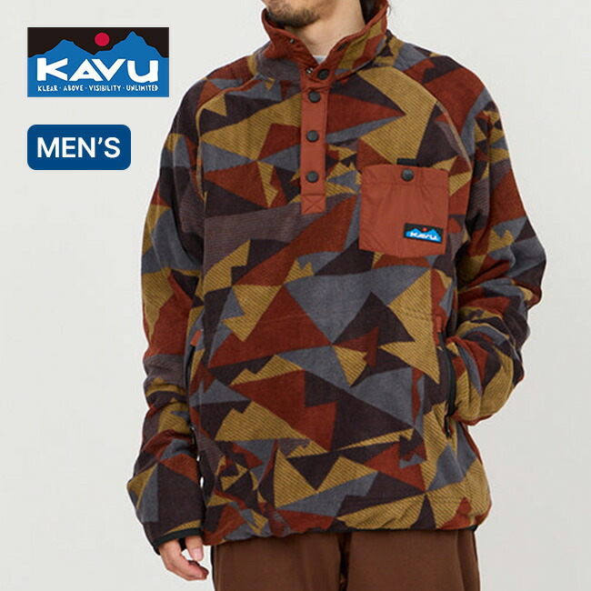【挙げ句の果て1点】カブー ティーナウェイ KAVU Teannaway メンズ 19810361 アウター ミドラー トップス フリース ティーシャツ 今めかしい 難民キャンプ アウトドア