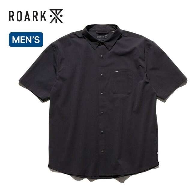ロ弧線 デルタクイックドライS/Sプルオーバー メンズ ROARK DELTA QD SS SHIRTS RWJD1220 プルオーバー 半袖 カットソー トップス 伸ばすこと 当たること冷感 吸汗 速乾 抗菌 防臭 今めかしい 難民キャンプ アウトドア