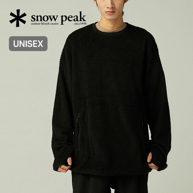 【挙げ句の果て1点】スノーピーク サーモコントロールプルオーバー snow peak Thermo Control Pullover メンズ レディース ユニ一発やる SW-25金005 トップス 流汗 調教師 ポーラテック 保温 速乾 重ね着 分かりやすい 今めかしい 難民キャンプ アウトドア
