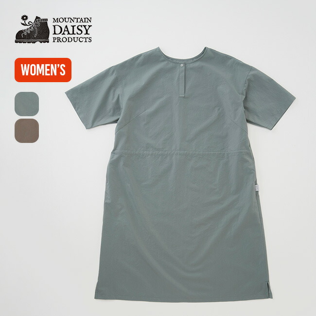 マウンテンデイジープロダクツ ハウハットワンピース MOUNTAIN DAISY PRODUCTS Hau Hut One-Piece ウィメンズ レディース MDP26210 トップス 半袖 ショートスリーブ 高通気 軽量 速乾 撥水 ストレッチ 2way リラックス パジャマ おしゃれ キャンプ アウトドア｜サンデーマウンテン Select Deals
