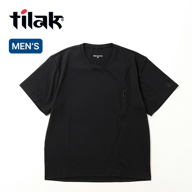 ティラック シヴァテクニカルトップ Tilak Shiva Technical Top メンズ 26ss-43147 トップス ティーシャツ 半袖 カットソー 労働者の一団のど首 今めかしい 難民キャンプ アウトドア