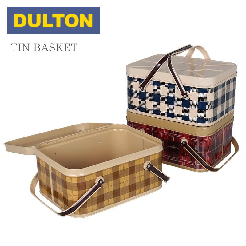【未使用品】DULTON ティンバスケット　マスタード　レッド　2色セットブリキ DULTON ティンバスケット マスタード＆レッド2個セット - メルカリ