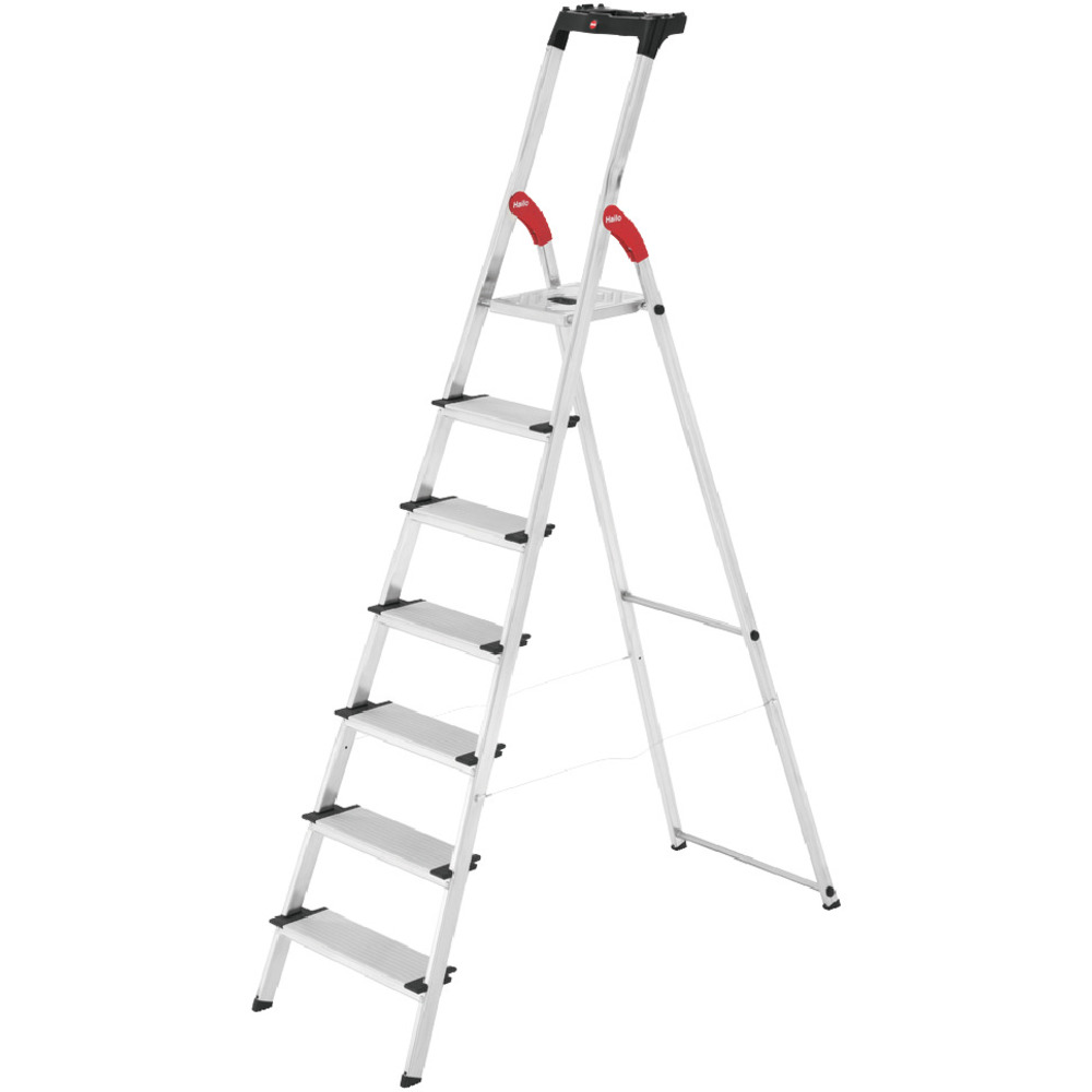 ハセガワ 上枠付踏台 L-80 7ステップ（17776）【直送品】 返品・キャンセル・他商品と同時購入は不可