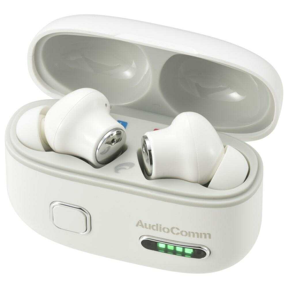 オーム電機 AudioComm 完全ワイヤレス集音機 1組｜サンドラッグe-shop