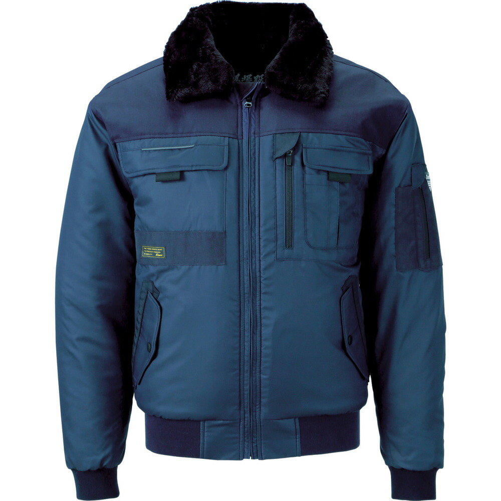 222 現場服 防寒ブルゾン M 紺 22210M 【直送品】 返品・キャンセル・他商品と同時購入は不可
