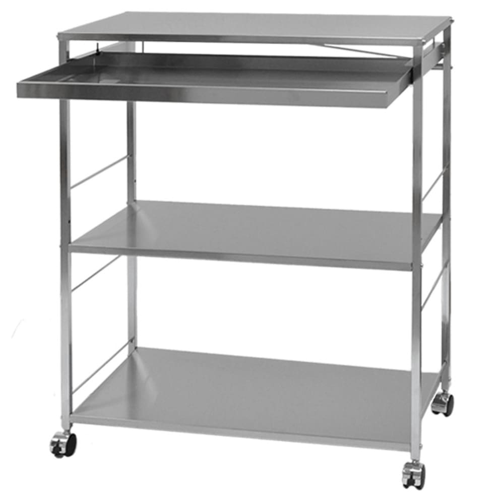 2157-1 ステンレス作業台ワゴン引き出し付 幅73.5 【直送品】 返品・キャンセル・他商品と同時購入は不可