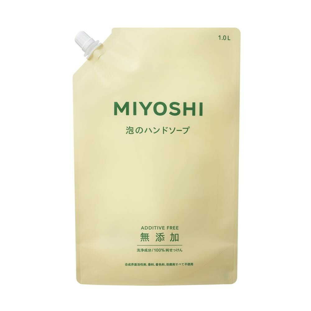 MIYOSHI 泡の洗顔せっけん 180ml 詰替用　19個 ミヨシ 無添加泡の洗顔せっけん 詰め替え用 180ml: サンドラッグ