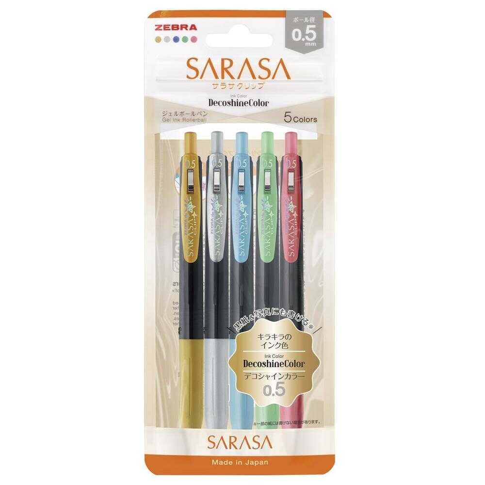 Zebra Sarasa Clip Gel Pen 0.5 - Deco Shine Set