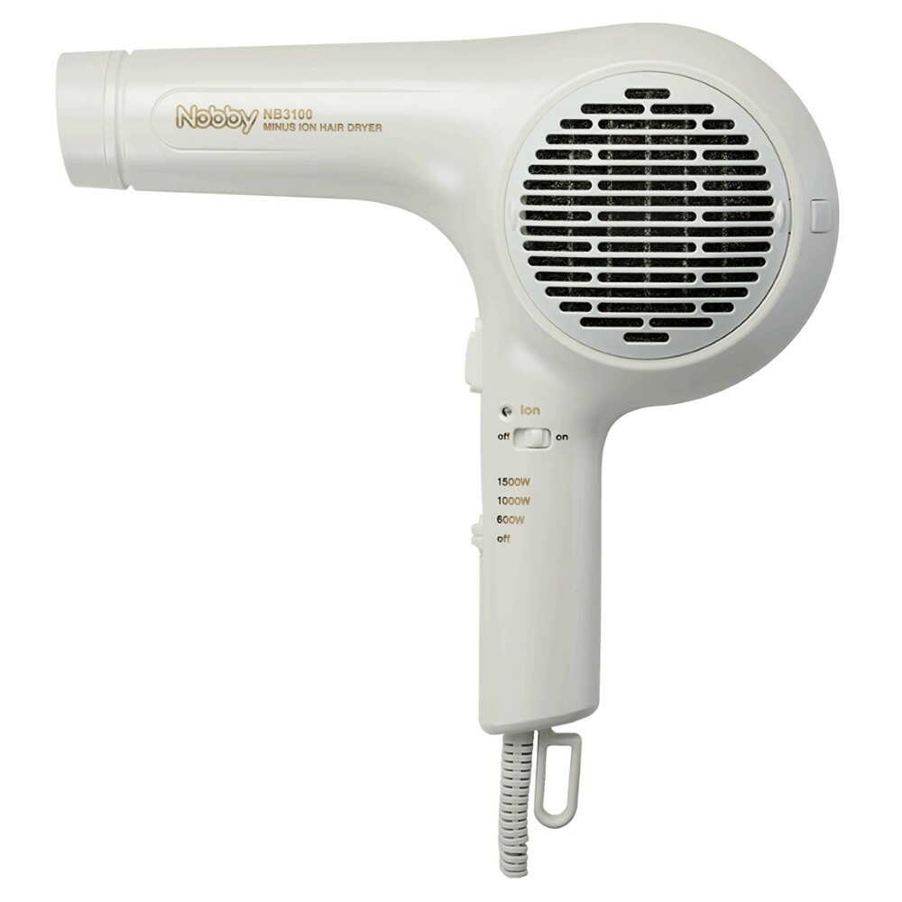 テスコム Nobby ノビー マイナスイオンヘアードライヤー NB3100 ホワイト 1台｜サンドラッグe-shop