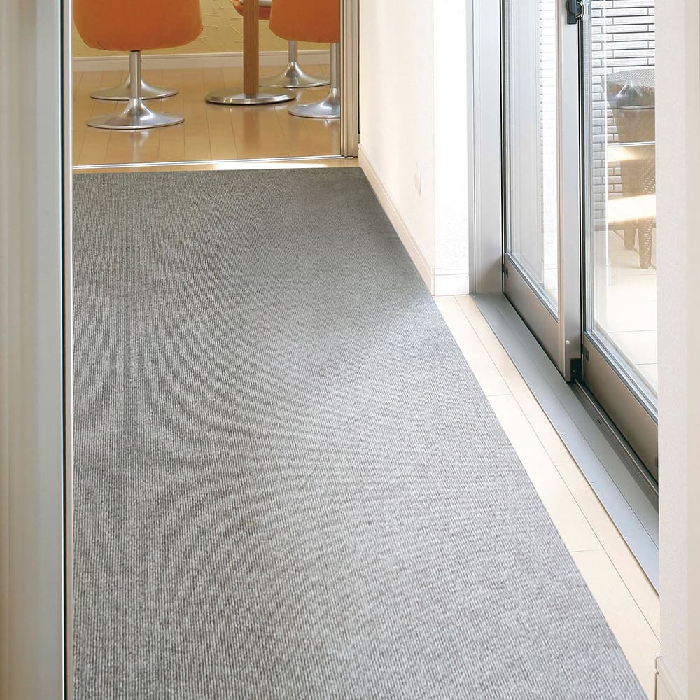 廊下カーペット ロングマット ピタロ グレー 90×600 【直送品】 返品・キャンセル・他商品と同時購入は不可