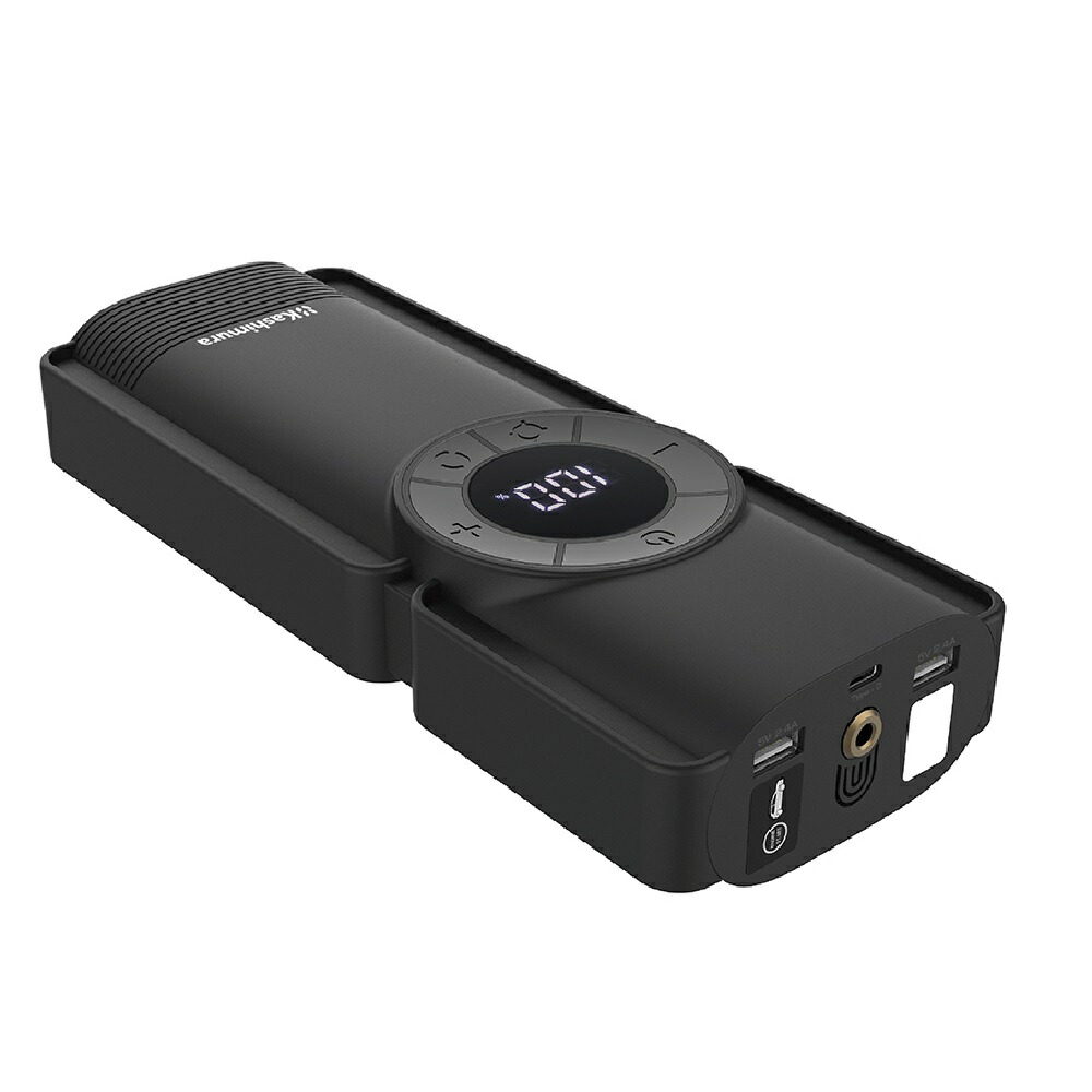 カシムラ 電動コンプレッサー付きジャンプスターター 8000mAh KD269|サンドラッグe-shop