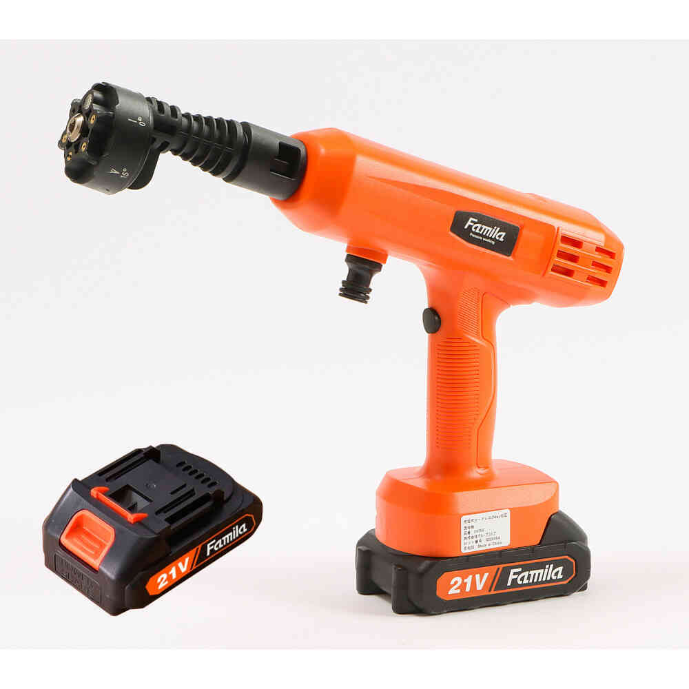 ハンディ高圧洗浄機DX14点セット+予備バッテリー[04488] 【直送品】 返品・キャンセル・他商品と同時購入は不可