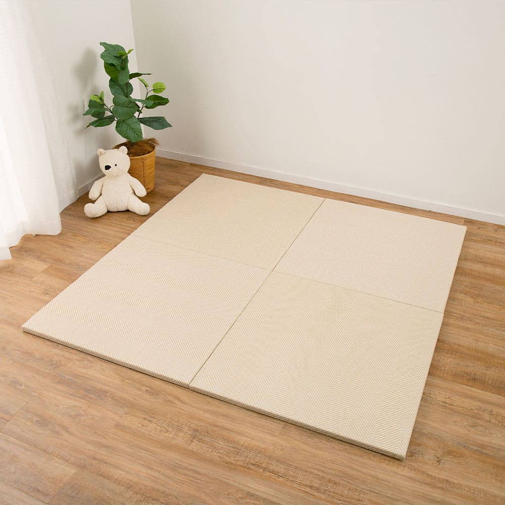 ファブリック置き畳 ボーナ 同色6枚組 BE 82&times;82&times;2.5cm 【直送品】 返品・キャンセル・他商品と同時購入は不可｜サンドラッグe-shop