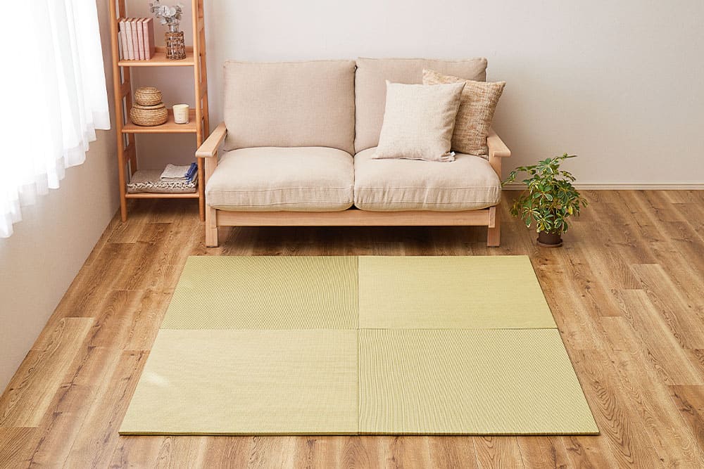 DIY畳 樹 同色9枚セット GRS 82×82×1.3cm 【直送品】 返品・キャンセル・他商品と同時購入は不可|サンドラッグe-shop