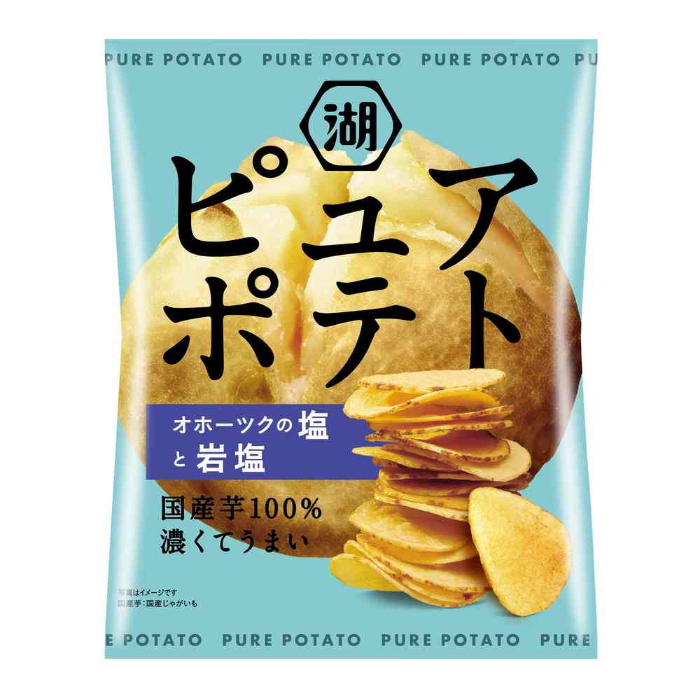 楽天市場】◇湖池屋 ピュアポテト 濃いのり塩 52g 【12個セット