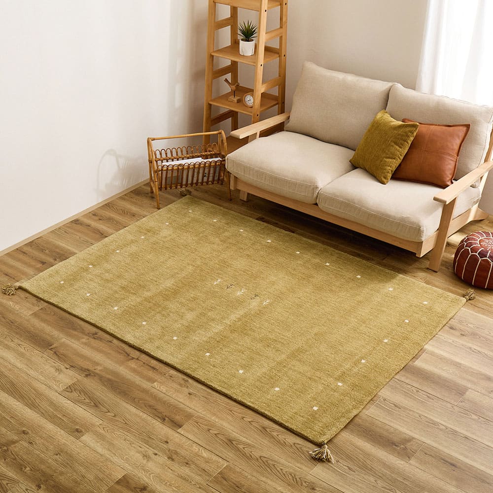 ギャッベ LORRI BUFF L19 140x200 【直送品】 返品・キャンセル・他商品と同時購入は不可