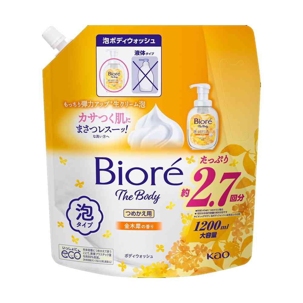 花王 ビオレ ザ ボディ 泡タイプ 金木犀の香り つめかえ用 1200ml 【6個セット】