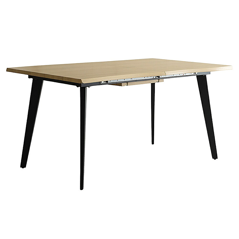 伸長ダイニングテーブル エスレ DT-N1418 ナチュラル 組立必要【直送品】 返品・キャンセル・他商品と同時購入は不可