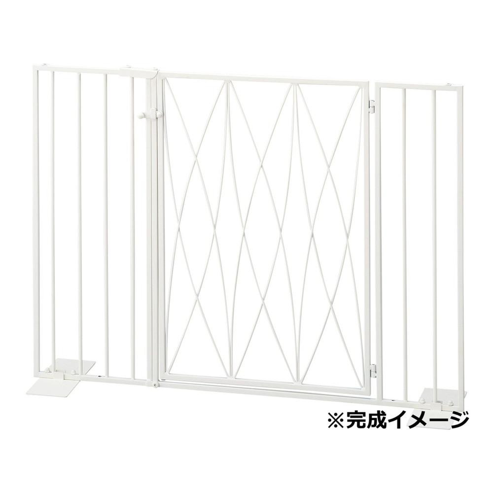 ペットゲート オーバル 扉タイプ ミルク S23-0649 【直送品】 返品・キャンセル・他商品と同時購入は不可