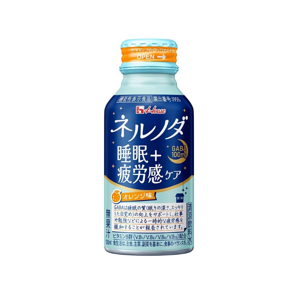 ◆【機能性表示食品】ハウス食品 ネルノダ睡眠＋疲労感ケア 100ml×6本 【5個セット】