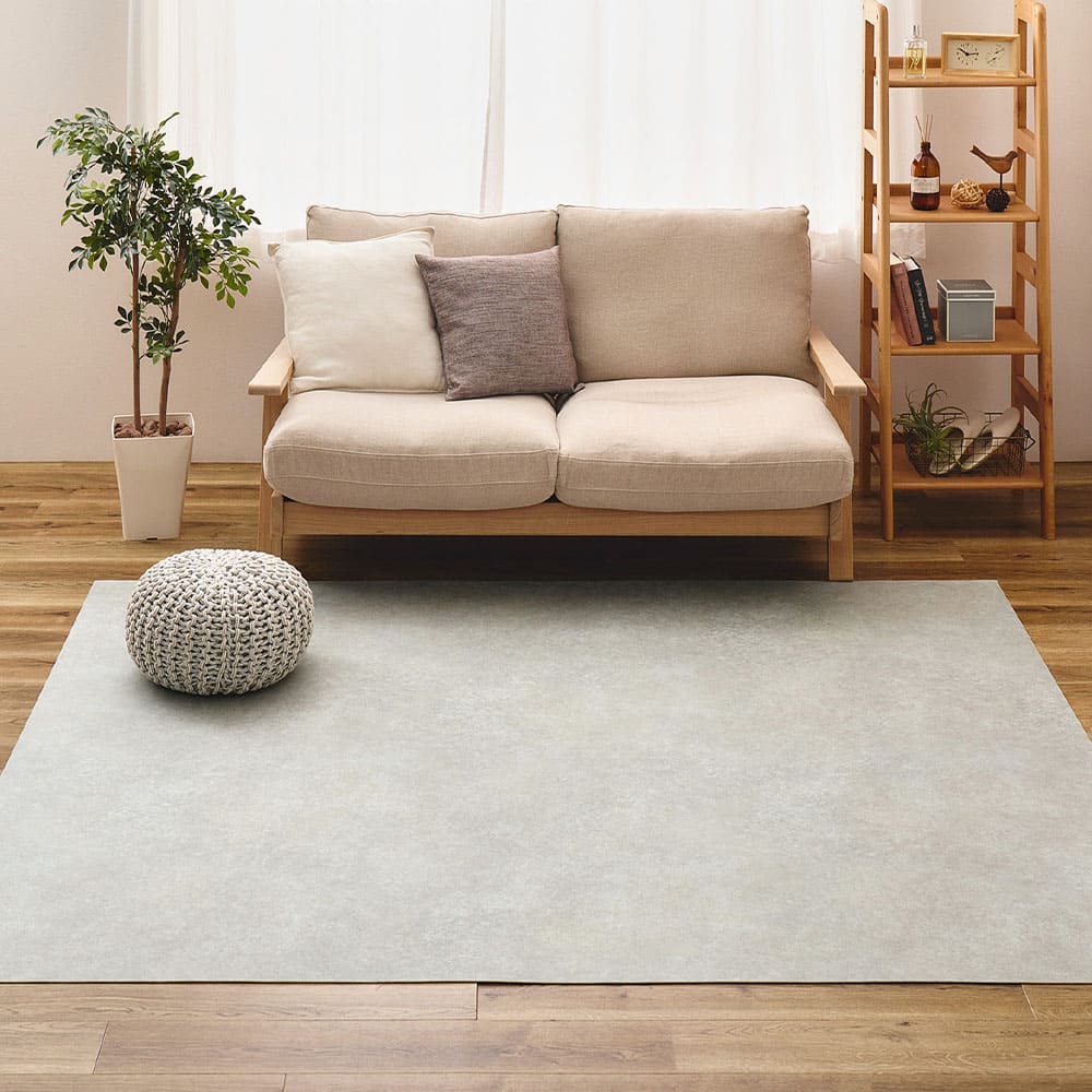ペット対応 CF ラグ 約182×220cm モルタル 【直送品】 返品・キャンセル・他商品と同時購入は不可|サンドラッグe-shop