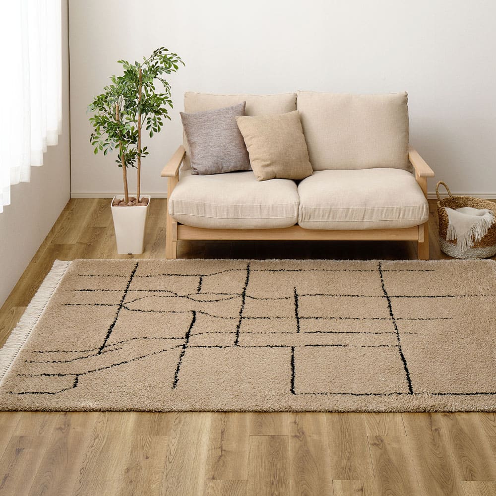ウィルトンラグ BEDOUIN ケユラ 約100×140cm 【直送品】 返品・キャンセル・他商品と同時購入は不可 7,393円