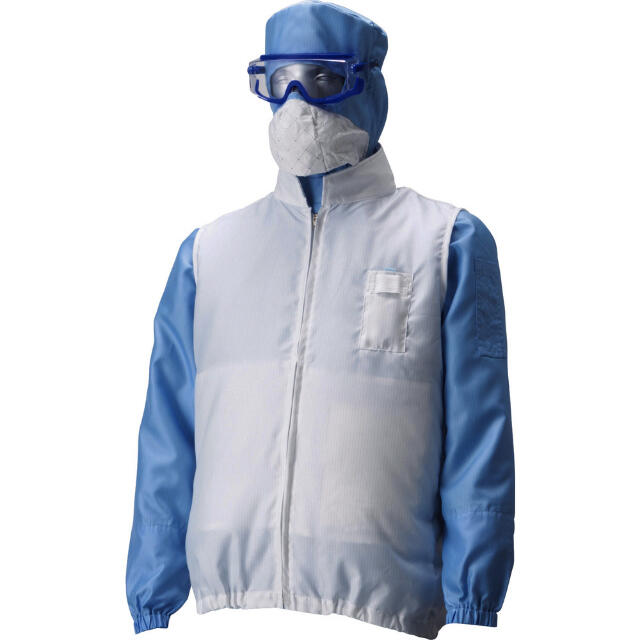 PK2913WM GOLDWIN 空調服［［R上］］アウターベスト 白 M 【直送品】 返品・キャンセル・他商品と同時購入は不可｜サンドラッグe-shop
