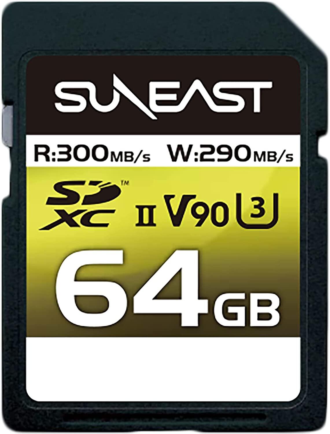 楽天市場】SUNEAST SDXCカード 128GB 最大300MB/s UHS-II V90 U3 pSLC