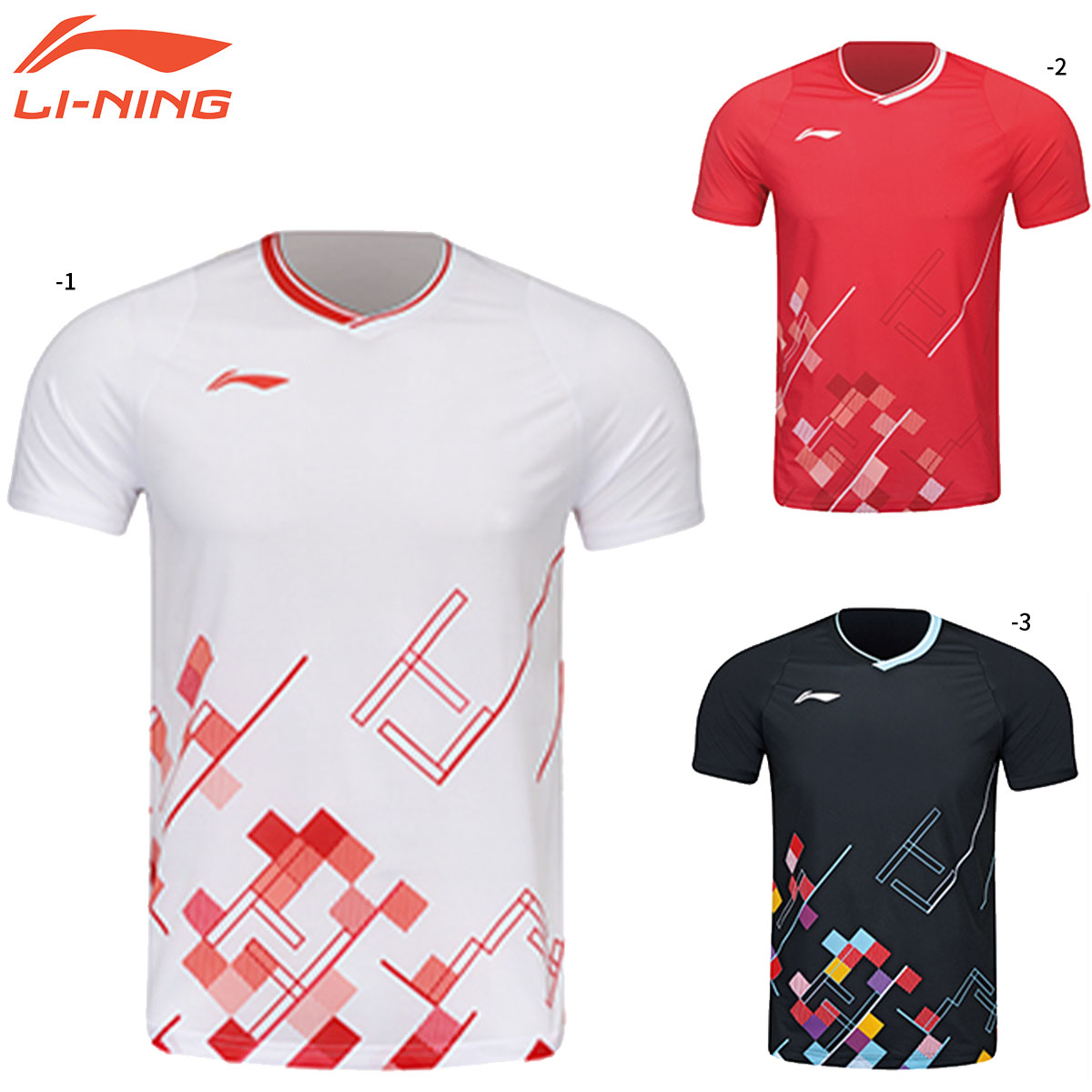 楽天市場】LI-NING AAYT057 ゲームシャツ バドミントンウェア