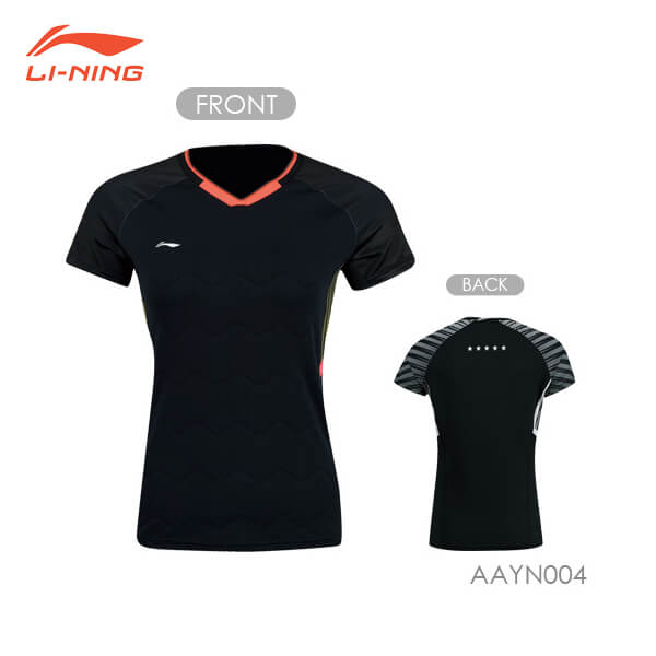 全品150円OFFクーポン】リーニン バドミントン ウェア LI-NING レディース ゲームシャツ AAYQ154 2022年カタログ商品  シャトルスタジオ バドミントン レディースウェア リーニン