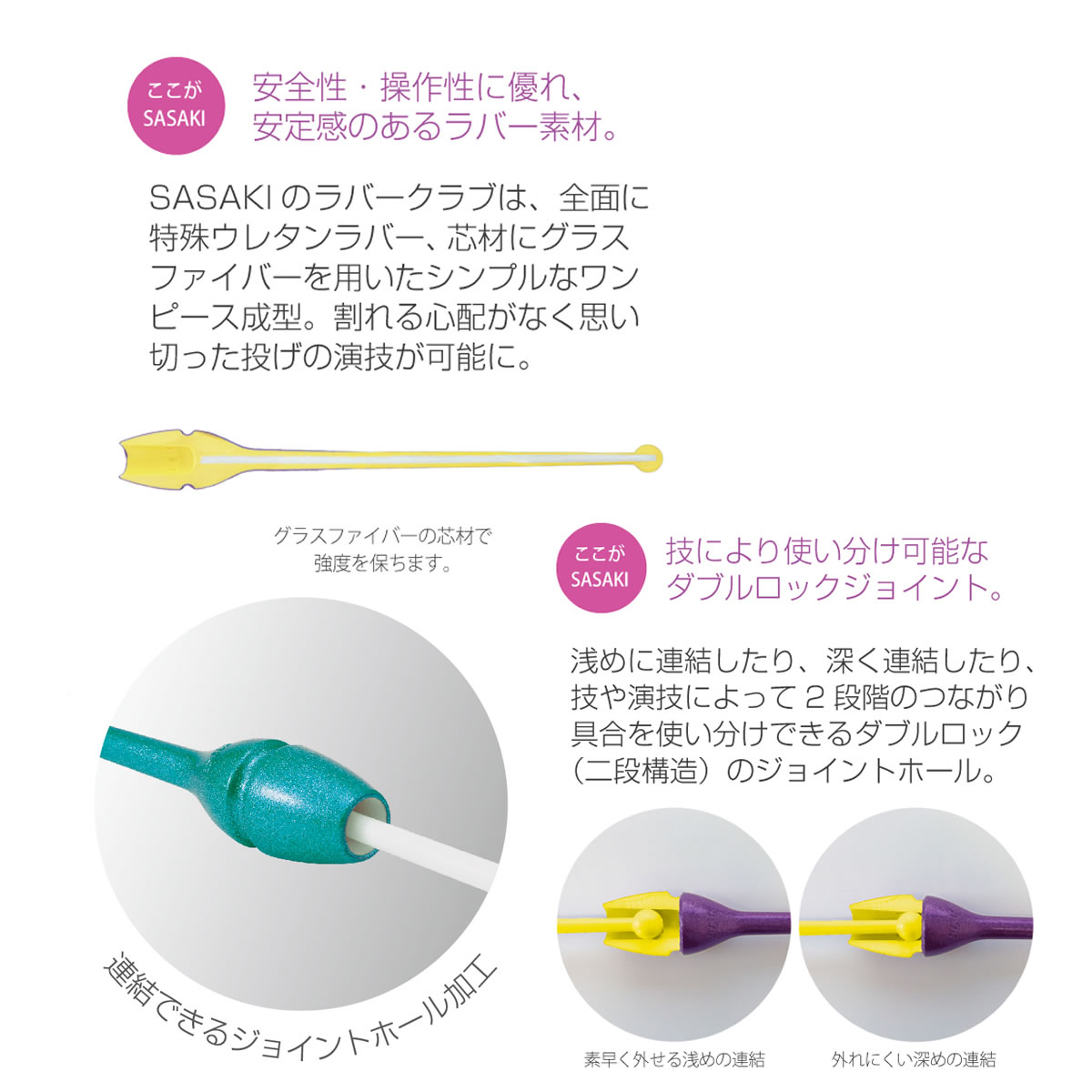最先端 SASAKI 新体操 クラブ 45cm rtd-wetsuits.com