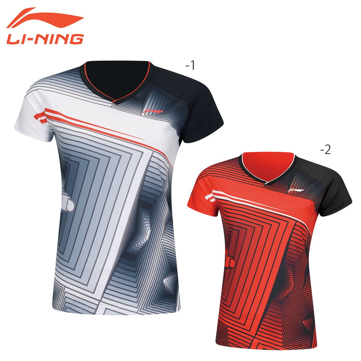 LI-NING AAYR378 ゲームシャツ バドミントンウェア(レディース) リーニン【メール便可/日本バドミントン協会審査合格品】  ラケットプロショップ SUNFAST