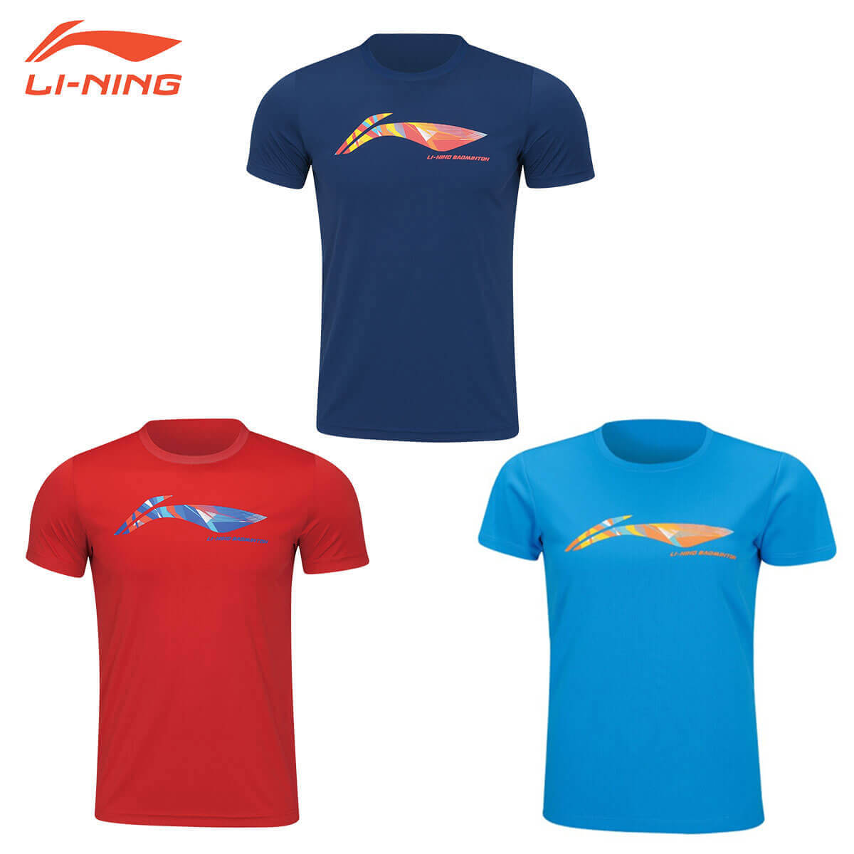 市場 LI-NING バドミントンウェア AHSR796 トレーニングTシャツ