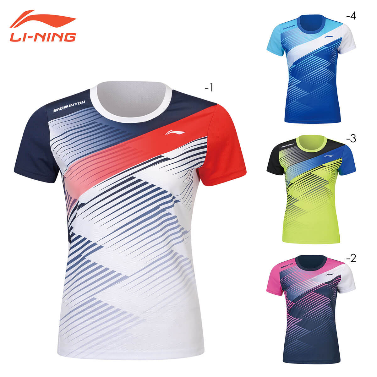 LI-NING バドミントン　ゲームシャツ　Oサイズ　白黒セット LI-NING リーニン テニス・バドミントンウェア『メンズ/ユニ