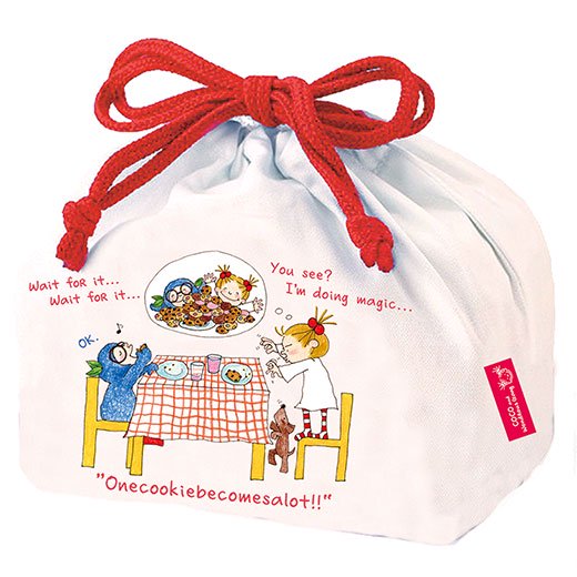 楽天市場 ココランチ巾着 ココ カイルryl 763 ココちゃんランチグッズ キャラクター お弁当袋 給食袋 マチ サンフェロー