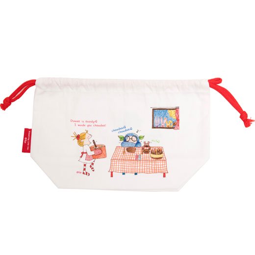 楽天市場 ココランチ巾着 ココ カイルryl 763 ココちゃんランチグッズ キャラクター お弁当袋 給食袋 マチ サンフェロー