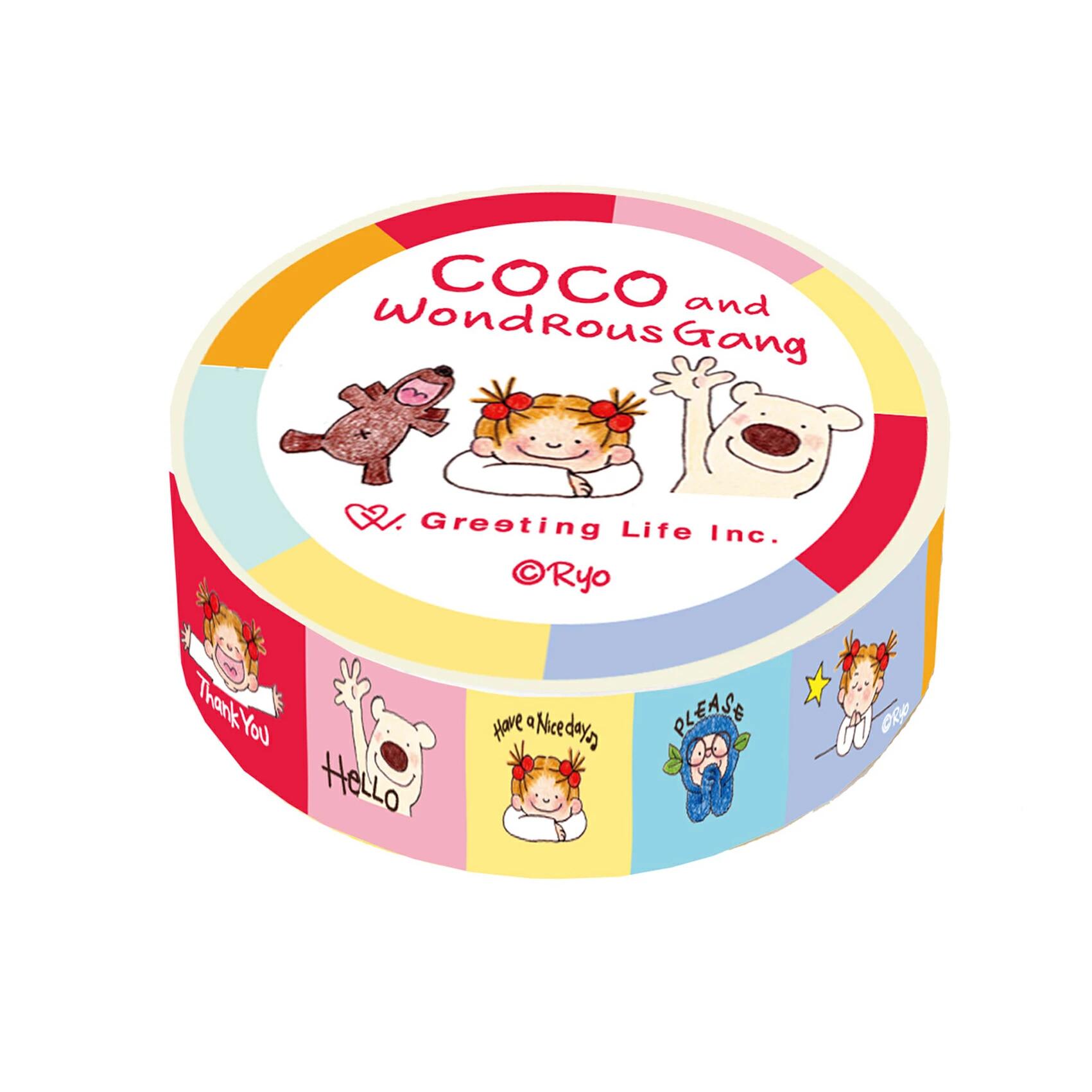 楽天市場】ココちゃん 1枚ずつめくれるマスキングテープ bande 36mm幅