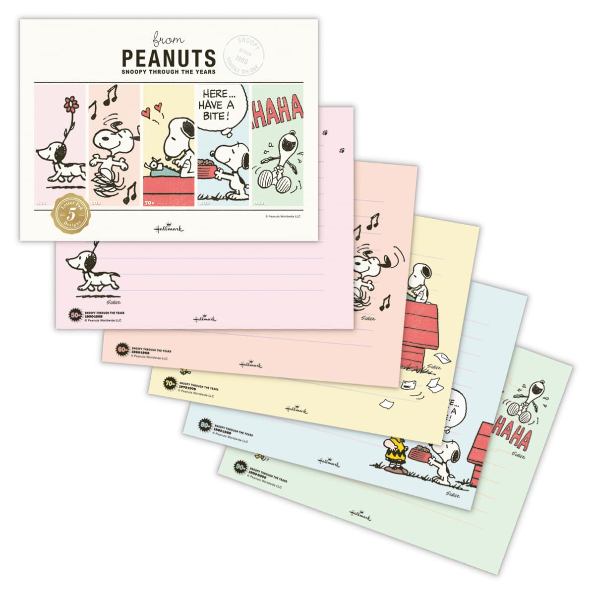 楽天市場】スヌーピー 絵柄が全部違う 16デザイン 封筒セット 白 PN24