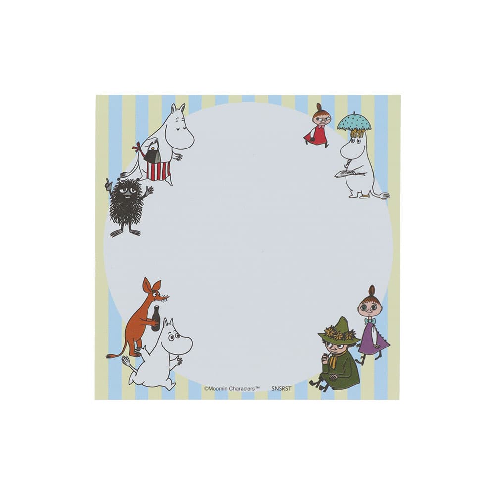 Sun-Star x Moomin Square Memo Pad - All-Stars (80th Anniversary Edition)