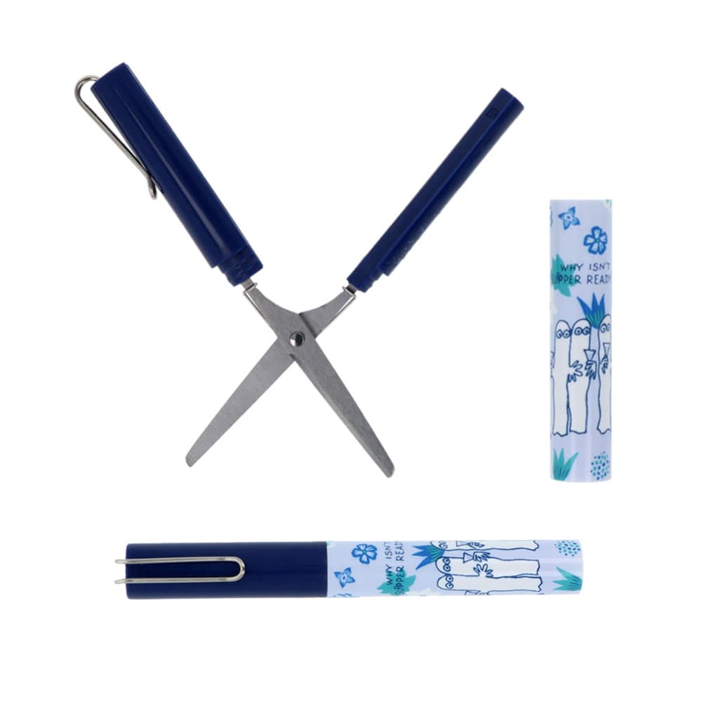 Sun-Star x Moomin STICKYLE Pocket Scissors - Hattifattener (80th Anniversary Edition)