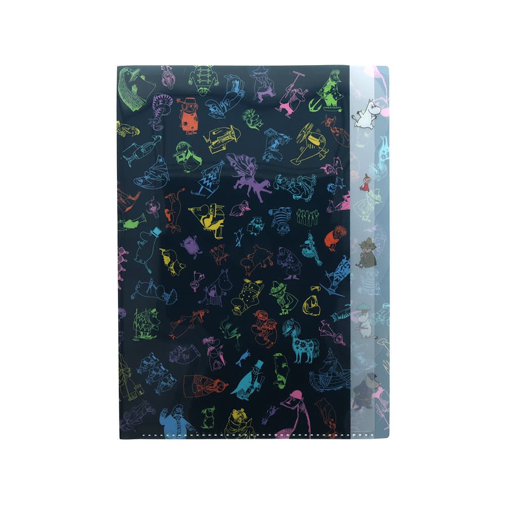Sun-Star x Moomin 5-Pocket Clear File - Pattern (80th Anniversary Edition)